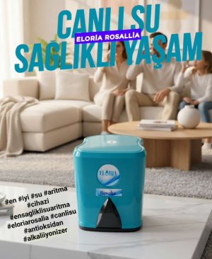 ELORİA  NATUREL SU ARITMA ROSALİA ANTİOKSİDAN ALKALİ İYONIZE